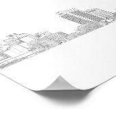 Cape Town Architecture Buildings Sketch ポスター (角)