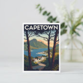 Cape Town – Scenic Coastal View Art Print ポストカード (スタンド正面)