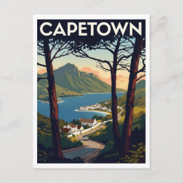 Cape Town – Scenic Coastal View Art Print ポストカード