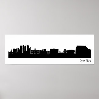 Cape Town Skyline (South Africa) ポスター