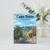 Cape Town South Africa Colorful Street ポストカード (スタンド正面)