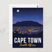 Cape Town South Africa Table Mountain ポストカード (正面/裏面)