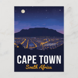Cape Town South Africa Table Mountain ポストカード