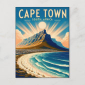 Cape Town - South Africa Vintage Travel ポストカード (正面)