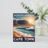 Cape Town - South Africa Vintage Travel ポストカード (スタンド正面)