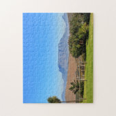 Cape Town Table Mountain View Grass ジグソーパズル (縦)