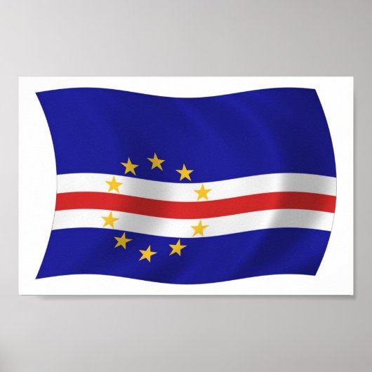 Cape Verde Flag Poster Print ポスター (正面)
