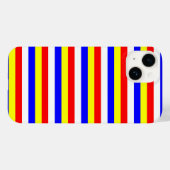 Cape Verde flag stripes country pattern symbol Case-Mate iPhoneケース (裏面 (横))