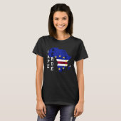 Cape Verde Map Cape Verdian Roots Archipelago Isla Tシャツ (正面フル)