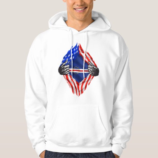 Cape Verdean American Strong T-Shirt パーカ (正面)