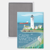 Cape Vincent、新しいYrok冷凍機磁石 マグネット (正面/裏面)