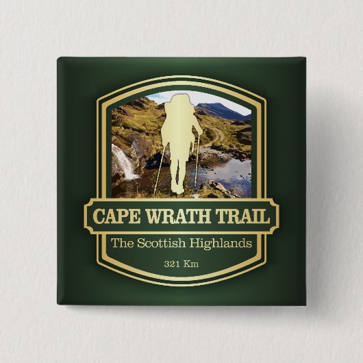 Cape Wrath Trail(B) 缶バッジ (正面)