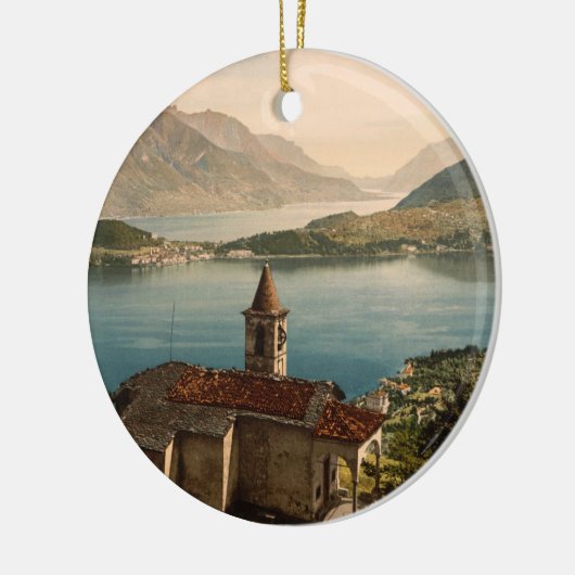 Capello Stアンジェロの湖Como、ロンバルディア、イタリア セラミックオーナメント (左)