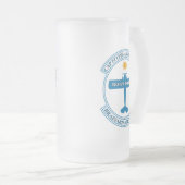 CAPFAビールマグ フロストグラスビールジョッキ (正面右)