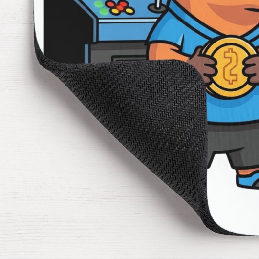 Capibara Arcade Gamer Mousepad マウスパッド (コーナー)