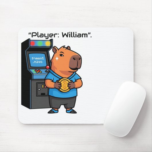 Capibara Arcade Gamer Mousepad マウスパッド (マウス)