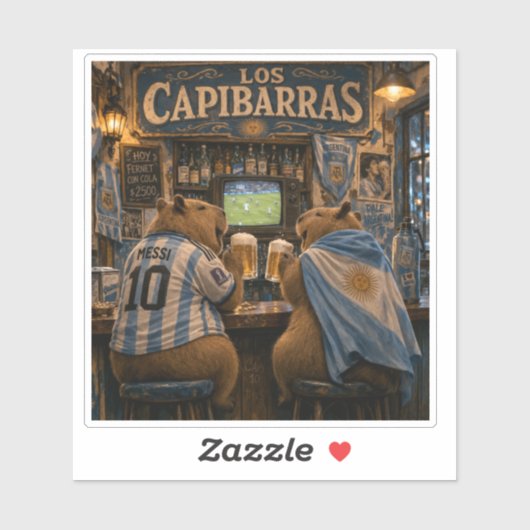 Capibarra Stickers bar ilusión シール (シート)