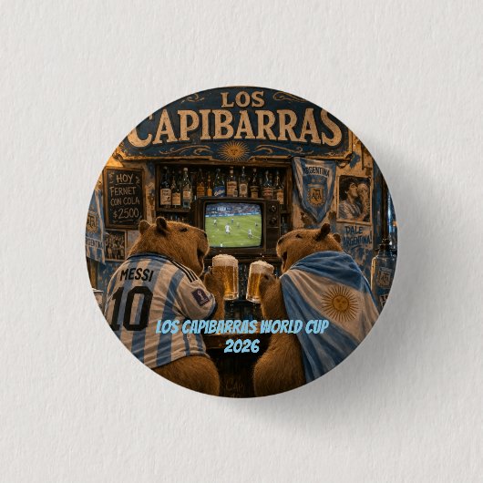 Capibarra Stickers bar ilusión 缶バッジ (正面)