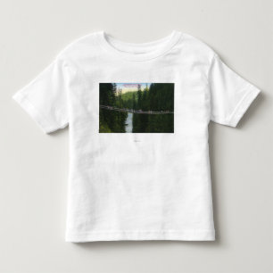 Capilanoの吊り橋の眺め トドラーTシャツ