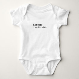 Capisce Baby Bodysuit | Funny Italian Attitude ベビーボディスーツ