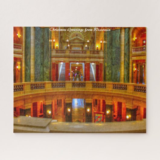 Capital Chambers Wisconsin.Christmas Greetings ジグソーパズル (横)