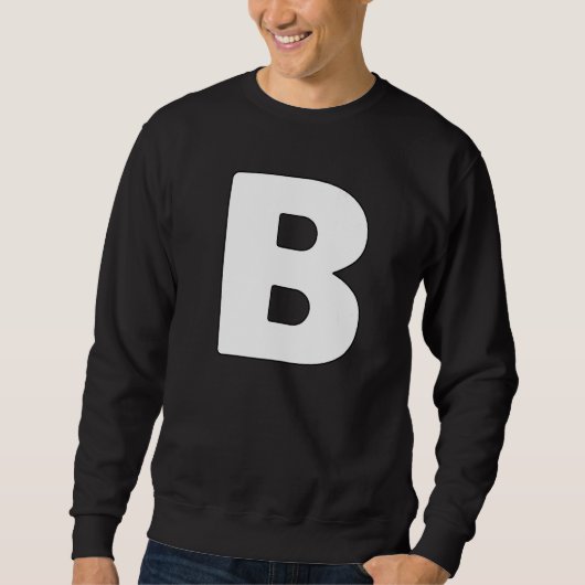 Capital Letter B Matching Group Letters Alphabet C スウェットシャツ (正面)