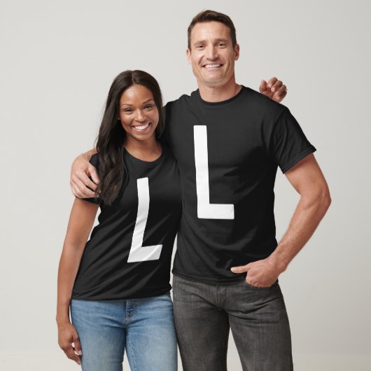 Capital Letter L Monogram Norwester Font Initial A Tシャツ (ユニセックス)