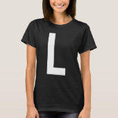 Capital Letter L Monogram Norwester Font Initial A Tシャツ (正面)