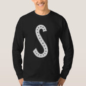 Capital Letter S Monogram Initial Alphabet Tシャツ (正面)