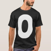 Capital O Bold Alphabet Letter Monogram Uppercase  Tシャツ (正面)