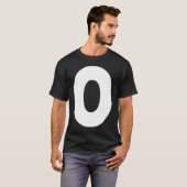 Capital O Bold Alphabet Letter Monogram Uppercase Tシャツ (正面フル)