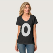 Capital O Bold Alphabet Letter Monogram Uppercase  Tシャツ (正面フル)