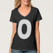 Capital O Bold Alphabet Letter Monogram Uppercase Tシャツ (正面)