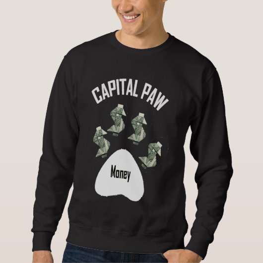 Capital Paw Dog Money スウェットシャツ (正面)