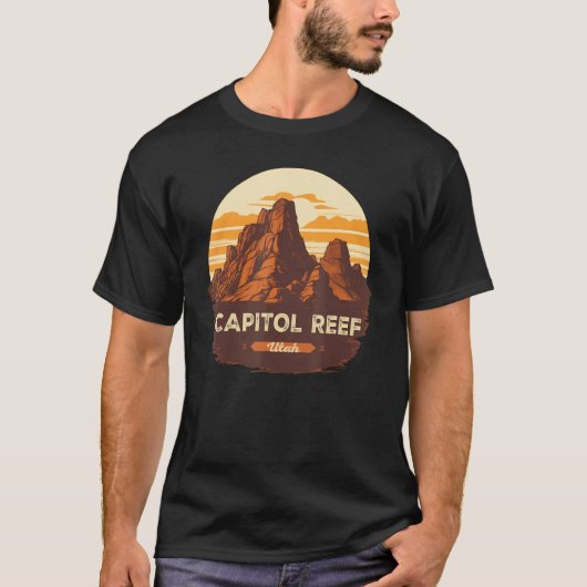 Capital Reef Park Utah Exploring US Outdoor Nation Tシャツ (正面)