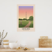 Capital Ring Long Distance Path Travel Poster ポスター (キッチン)