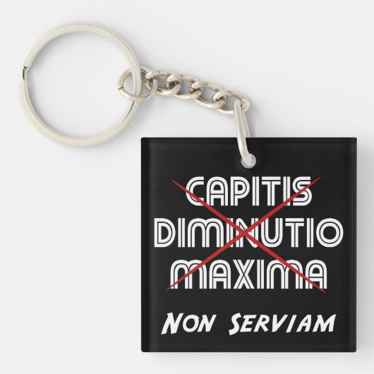 capitis diminutio maxima non serviam キーホルダー (正面)