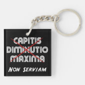 capitis diminutio maxima non serviam キーホルダー (裏面)