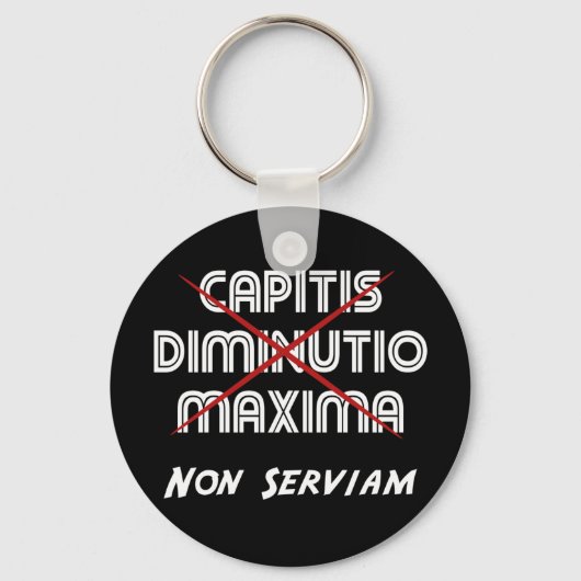 capitis diminutio maxima non serviam キーホルダー (正面)