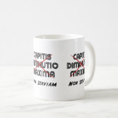 capitis diminutio maxima non serviam コーヒーマグカップ (正面右)