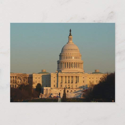 Capitol atクリスマスワシントンDCホリデイ シーズンポストカード (正面)