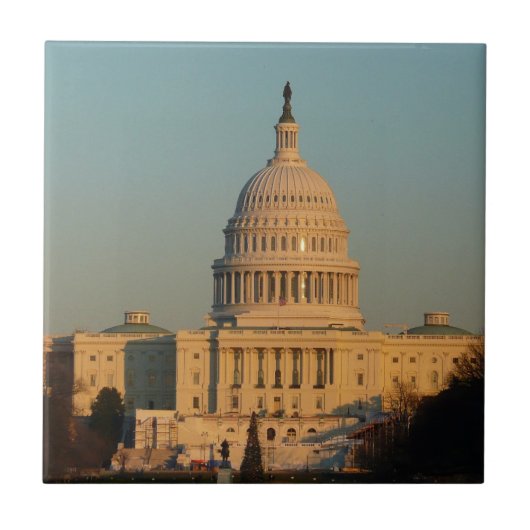 Capitol atクリスマスワシントンDCホリデイ タイル (正面)