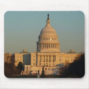 Capitol atクリスマスワシントンDCホリデイ マウスパッド
