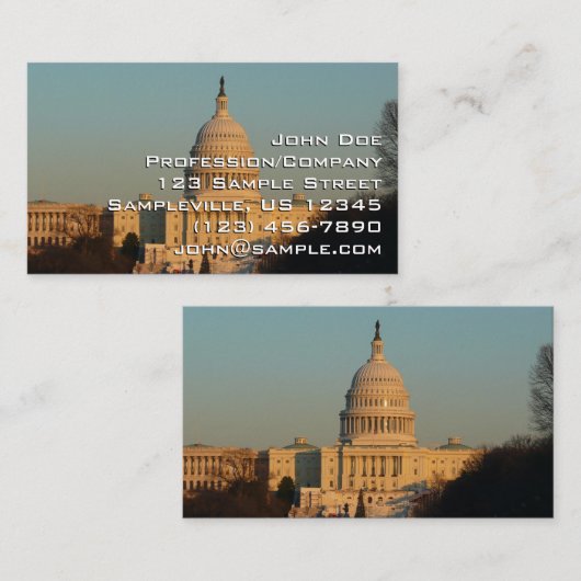 Capitol atクリスマスワシントンDCホリデイ 名刺 (正面/裏面)