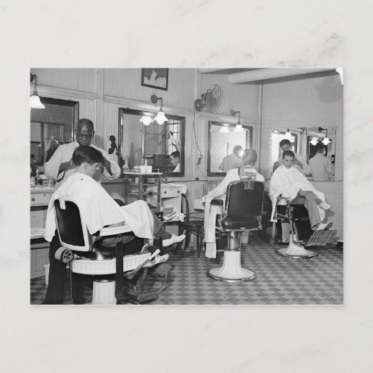 Capitol Barber Shop, 1938 ポストカード (正面)