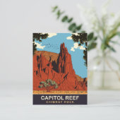 Capitol Reef、Chimney Rock、旅行 ポストカード (スタンド正面)