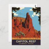 Capitol Reef、Chimney Rock、旅行 ポストカード (正面/裏面)