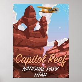 Capitol Reef National park Utah旅行ポスター。 ポスター