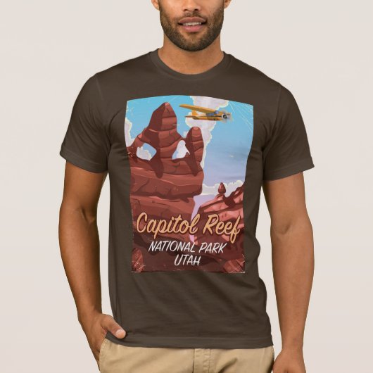 Capitol Reef National park Utah旅行ポスター。 Tシャツ (正面)
