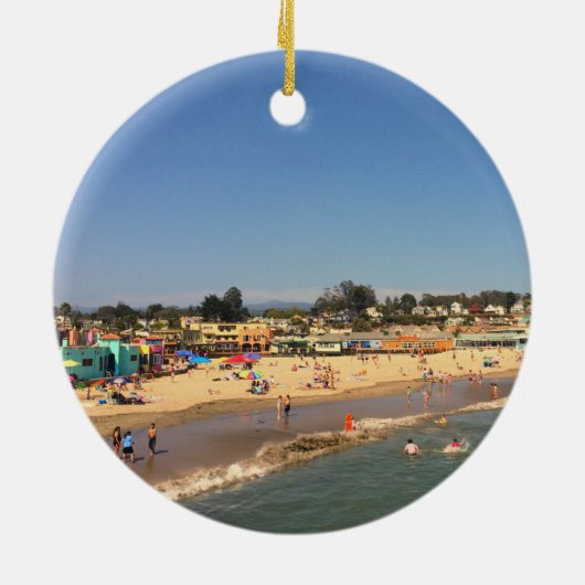 Capitolaのカリフォルニアのクリスマスのオーナメント セラミックオーナメント (裏面)